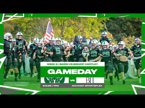 Week 5 Showdown – Bishop Hartley Hawks (3-1) at Badin Rams (4-0) | LIVE from the Matandy SportsPlex!