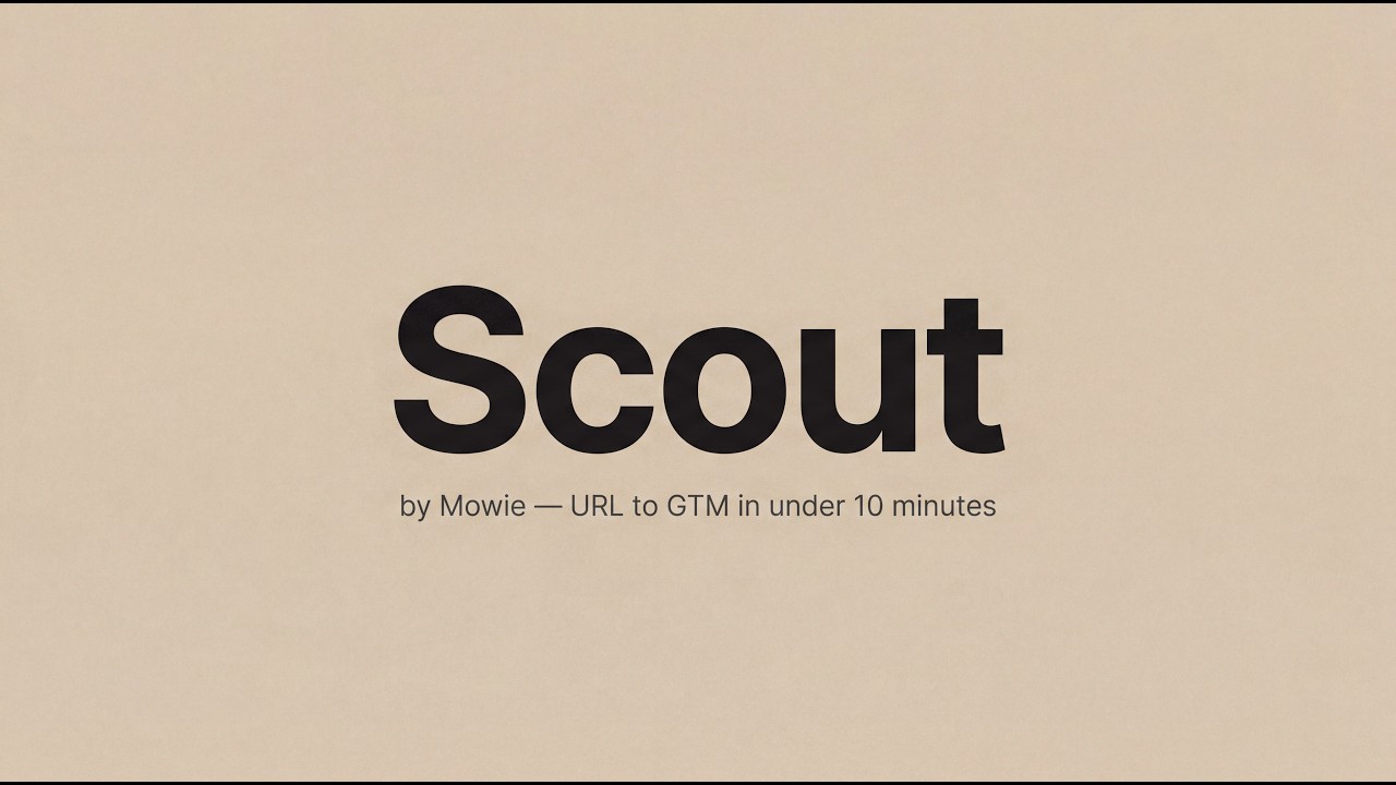 Team Mowie AI. Hackathon Project: Scout GTM project preview