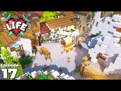X Life : Ep 17 : VILLAGE MARKETPLACE & ARENA Minecraft Survival Lets Play