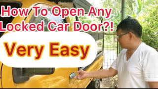 How To Open Any Locked Car Door?!