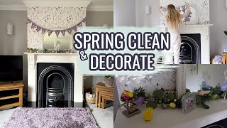 CLEAN & DECORATE WITH ME FOR SPRING! Power Hour Cleaning | Clean With Me 2023