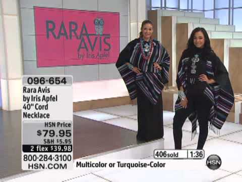 Rara Avis by Iris Apfel Kachina Turquoise-Color Silverto...