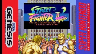 Street Fighter 2 Turbo Special champion edition Hyper fighting SNES & Sega Genesis