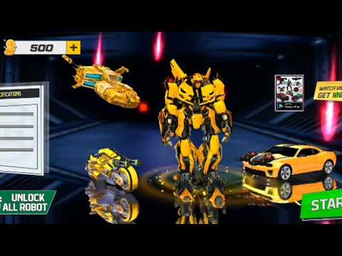 Bumblebee Multiple Transformation Jet Robot Car Game 2024 - Android Gameplay