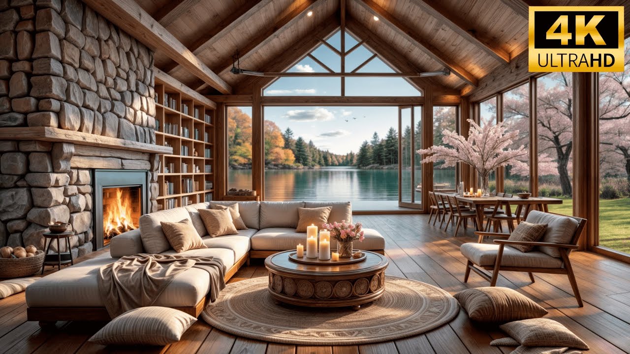 Lakeside Spring Retreat 🌸 Cozy Cabin Getaway for Relaxation & Peaceful Ambience