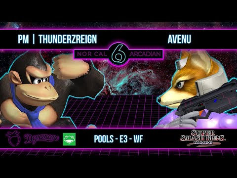 NorCal Arcadian 6 - ThundeRzReiGN (Donkey Kong) VS Avenu (Fox) - SSBM - Pools E3 (WF)