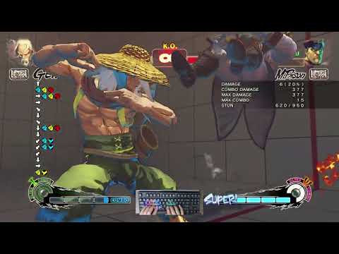 USFIV: Gen 28-hit Sako combo on Bison with a keyboard