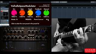 Video thumbnail for Valhalla DSP Space Modulator Guitar Sound Demo Full Preset Review / Chorus  / Flanger / Phaser by NIKOLAJ OSADCHIJ