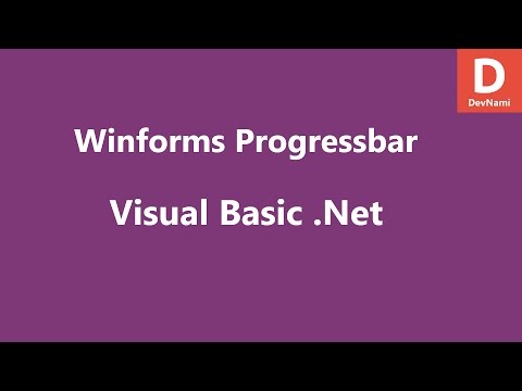 Visual Basic .Net WinForms ProgressBar Control