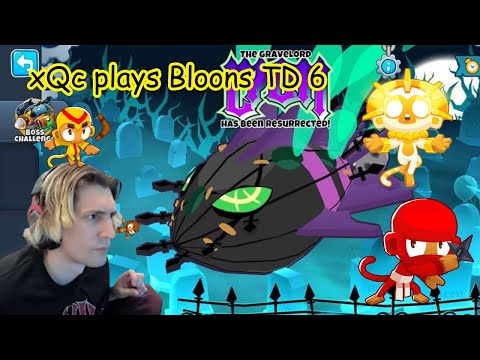 xQc plays Bloons TD 6 after such a long time (He surrendered and ALT F4'd)