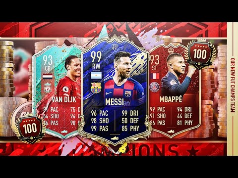 WE BOUGHT THE GOAT!!! OUR NEW INSANE FUT CHAMPIONS TEAM! 99 TOTY MESSI & EUSEBIO! FIFA 20 RTG