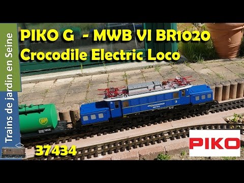 PIKO G  - 37434 - MWB VI BR1020 Crocodile Electric Loco - Garden Railway - 4K