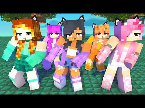 SIMPLE DIMPLE ME TOO APHMAU FRIENDS KIM, KC, ZOEY AND MIA - MINECRAFT ANIMATION #shorts