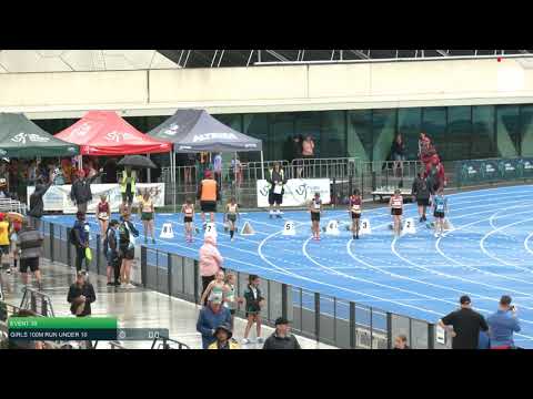 Girls Under 10 100m H10 - 2020 State Combined Events Championships // LAVicTV