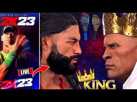 WWE 2K23 Special! Can ROMAN REIGNS Dethrone King THE ROCK 👑 WWE 2K22 LIVE GAMEPLAY