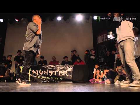 Dyno Rock vs Razzy D // .stance x UDEF // Massive Monkees Day 2015 [footwork battle semis]
