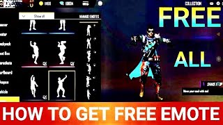 How to we unlock all emotes in free fire 100% working trick must watch