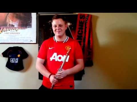 Glory Glory MAN UTD (HD) - beatboxing flute cover by Madmanflute
