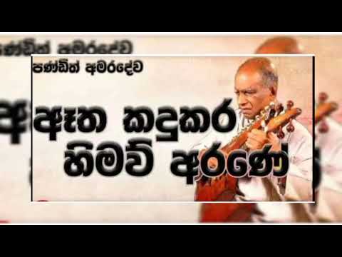 atha kandukara himaw arane(ඈත කඳුකර හිමව් අරණේ )
