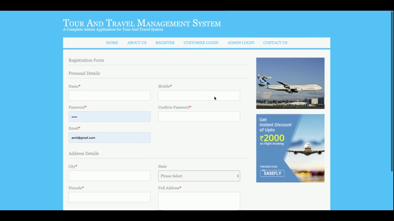 Tour and Travel Management System | Java JSP Servlet Project Tutorial | Java JSP CRUD Project