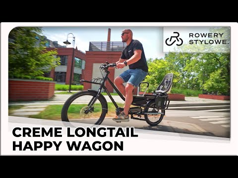 Rower elektryczny cargo Creme Happy Wagon - e-bike longtail