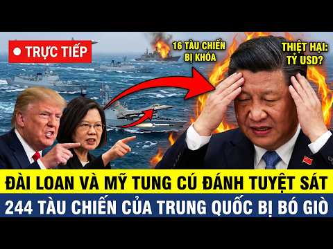 🔴TRỰC TIẾP: MỸ-ĐÀI LOAN CHÍNH THỨC HÀNH ĐỘNG, đại hạm đội bủa vây - báo động đỏ trung quốc và TBD
