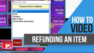 How To - Refunding and Item | Premier EPOS Software