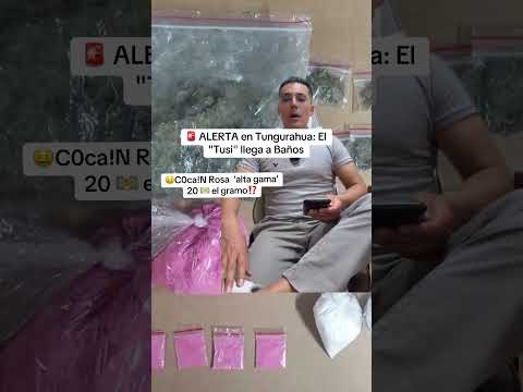 🚨💵Sustancia ‘alta gama’ ya está en #baños #tungurahua #ambato #ecuador #2026