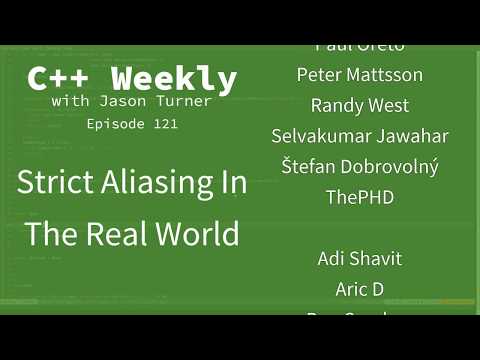 C++ Weekly - Ep 121 - Strict Aliasing In The Real world