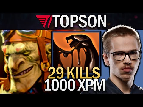 Batrider Dota 2 7.32 Gameplay T1.Topson with 29 Kills - Destroying MID #dota2 #dota2gameplay