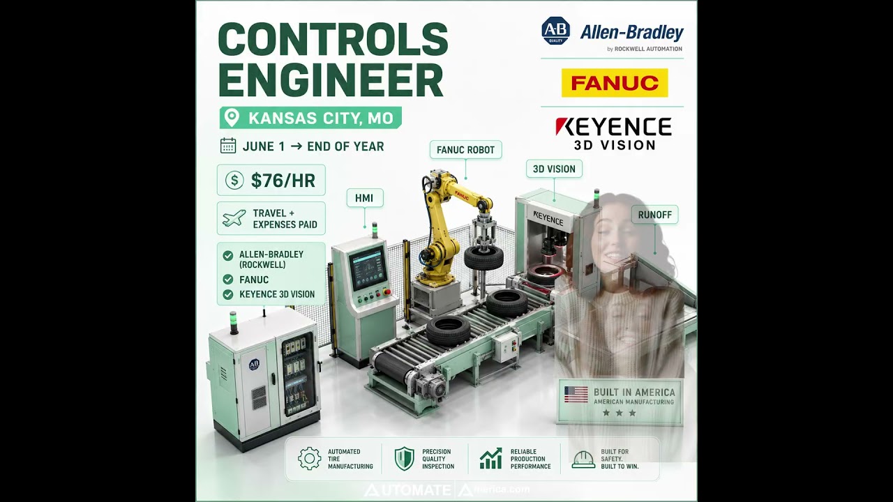 Watch the video for this contract: Controls Engineer - Kansas City, MO