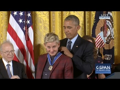 Ellen DeGeneres Medal of Freedom Award 11-22-16
