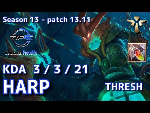 【KRサーバー/M1】DFM Harp スレッシュ(Thresh) VS バード(Bard) SUP - Patch13.11 KR Ranked【LoL】