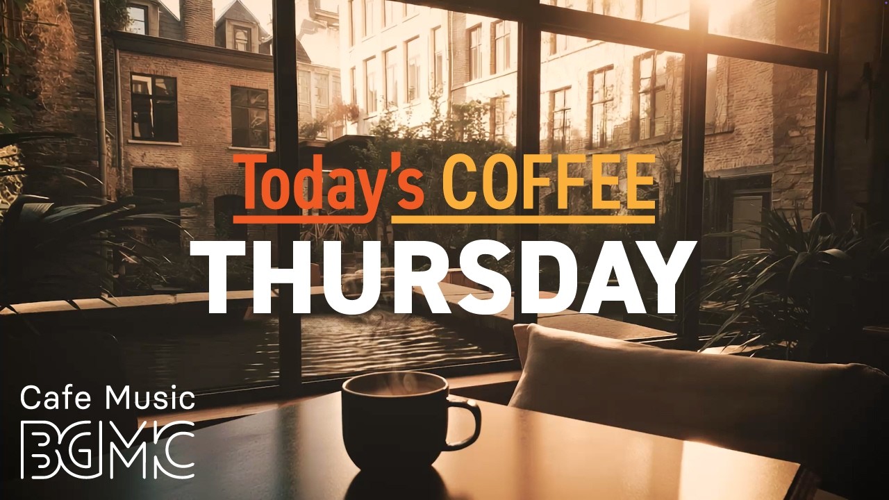 Today's COFFEE THURSDAY: September Courtyard Cafe Jazz ☕ Soft Jazz for Work | Cafe Music LIVE