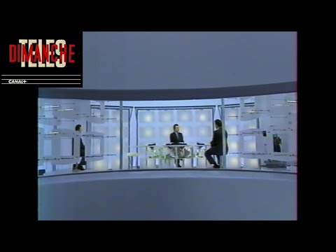 CANAL+ Télés Dimanche extraits avec Jean-Claude Bourret sur "La Cinq" et "La Cinquième"