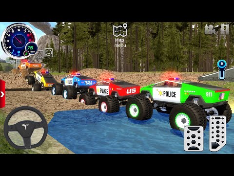 Juegos De Carros - Police 4x4 Monster Truck Stunts Driver Simulator 3D - Android / IOS GamePlay #1