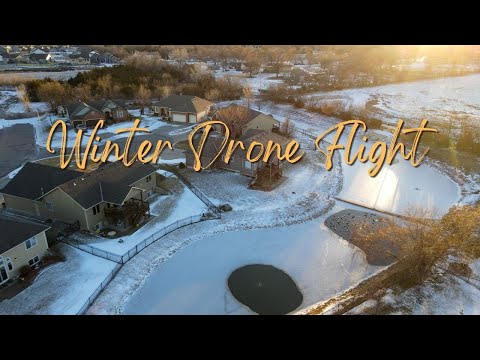 Winter Drone Flight in Wichita KS