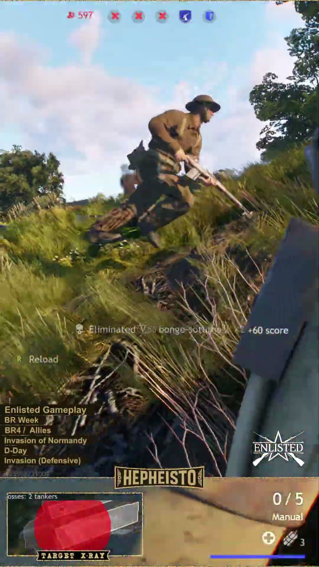 Anti Tank Gunner eliminates Panzer IV J with RPzB. 43 Ofenrohr