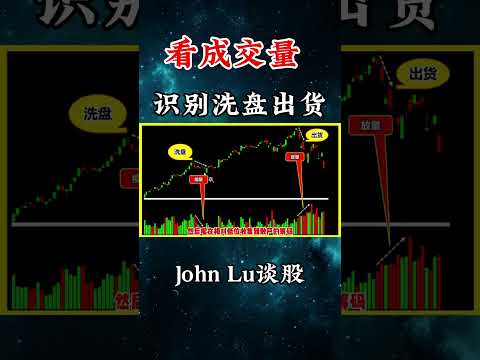 看成交量，识别主力洗盘出货 #shorts #股票 #投资 #理财#顾比倒数 #炒股知识 #股票知识 #美股 #股票教学