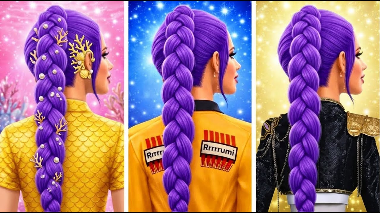 K-Pop デーモンハンターのメイクオーバー 😍 マーメイドから Huntrix の RUMI へ