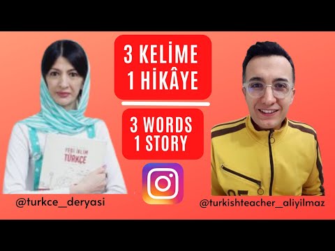 #TurkishConvervations | 3 Kelime 1 Hikâye | 3 Words 1 Story | @turkce_deryasi