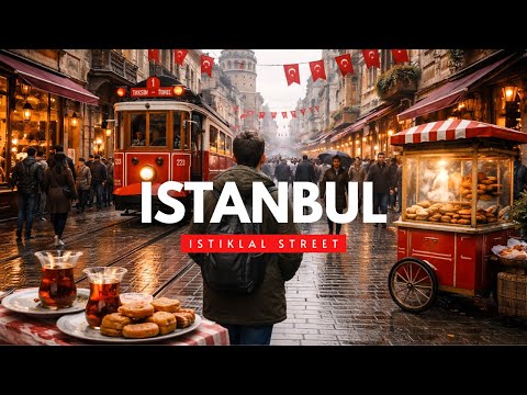 🇹🇷 Turkey in Winter | A Walk Along Istiklal Street in Istanbul 4K!