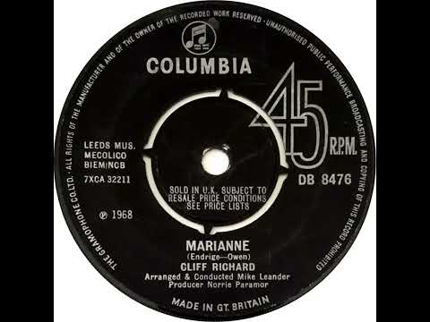 UK New Entry 1968 (205) Cliff Richard - Marianne
