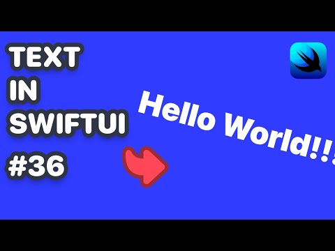 Adding Text in SwiftUI And TextStyles (SwiftUI Text, SwiftUI TextStyle) thumbnail
