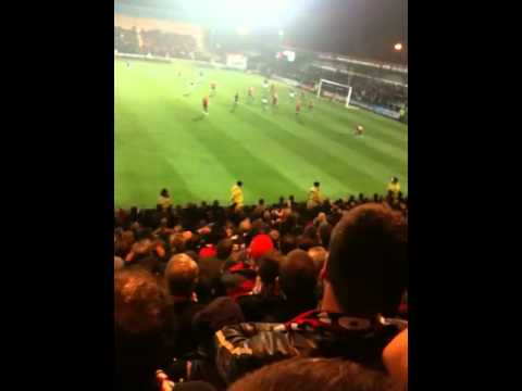 Rochdale vs FC united injury time goal.