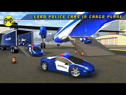 US Police Car Cruiser Ship Transporter Game - Android Gameplay FullHD