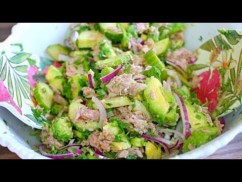 Tasty Avocado Tuna Salad Recipe - Easy Salads