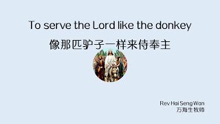 2018-03-25: 像那匹驴子一样来侍奉主 II- 万海生牧师