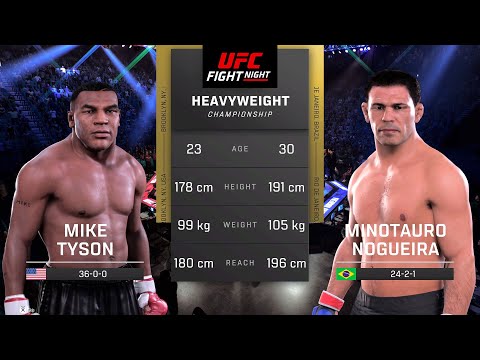 Mike Tyson vs Minotauro Nogueira Full Fight - UFC 5 Fight Night