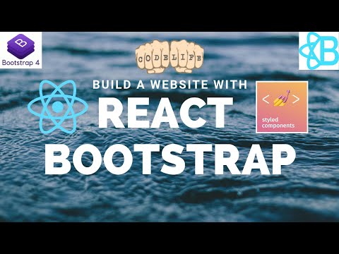 Build a website with React,  React-Bootstrap, React-Router and Styled-Components